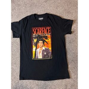 Scarface Men's Black Graphic Tee‎ Size Small